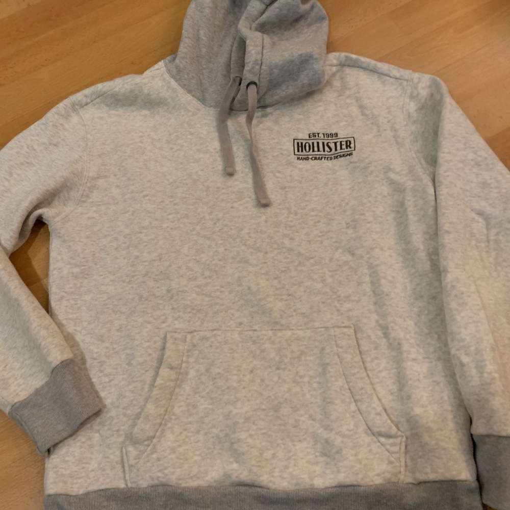 Hollister Light Gray Men's Hoodie
